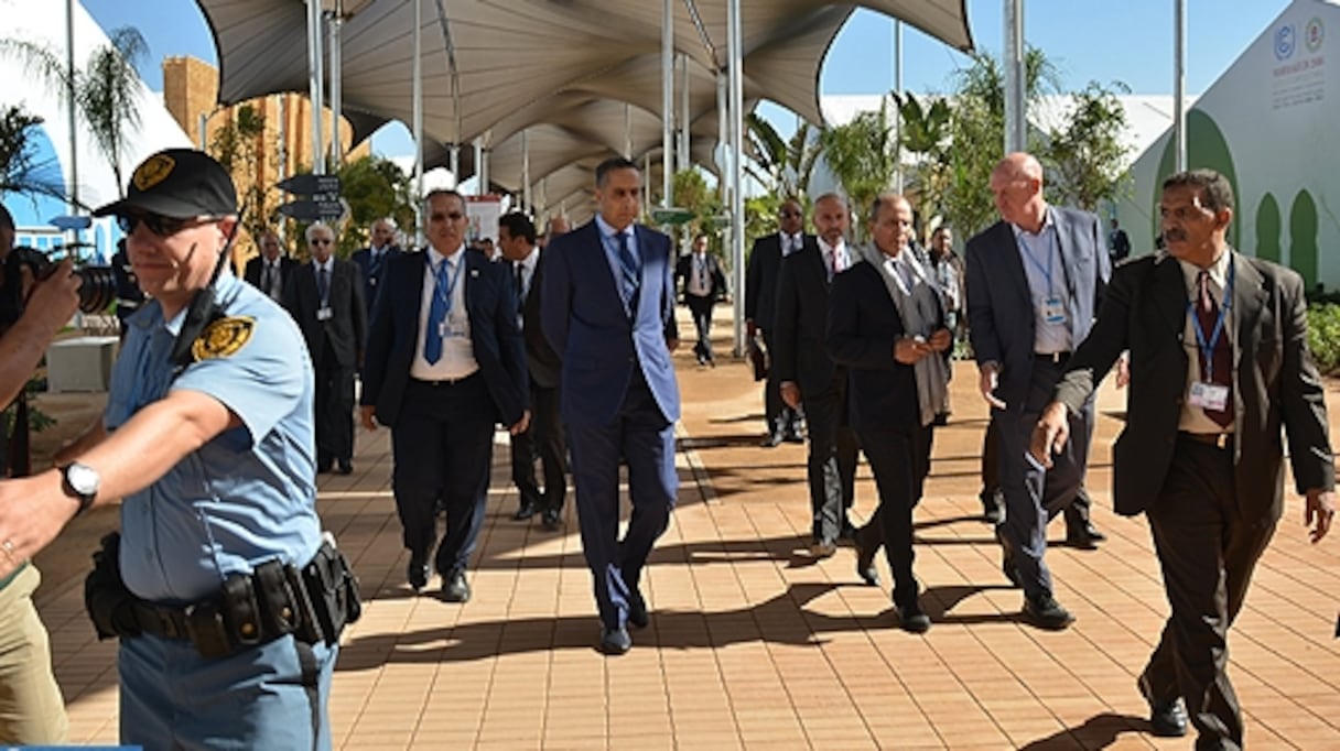 Abdellatif Hammouchi, Directeur général de la DGSN, lors d'une précédente visite au village Bab Ighli à Marrakech.
