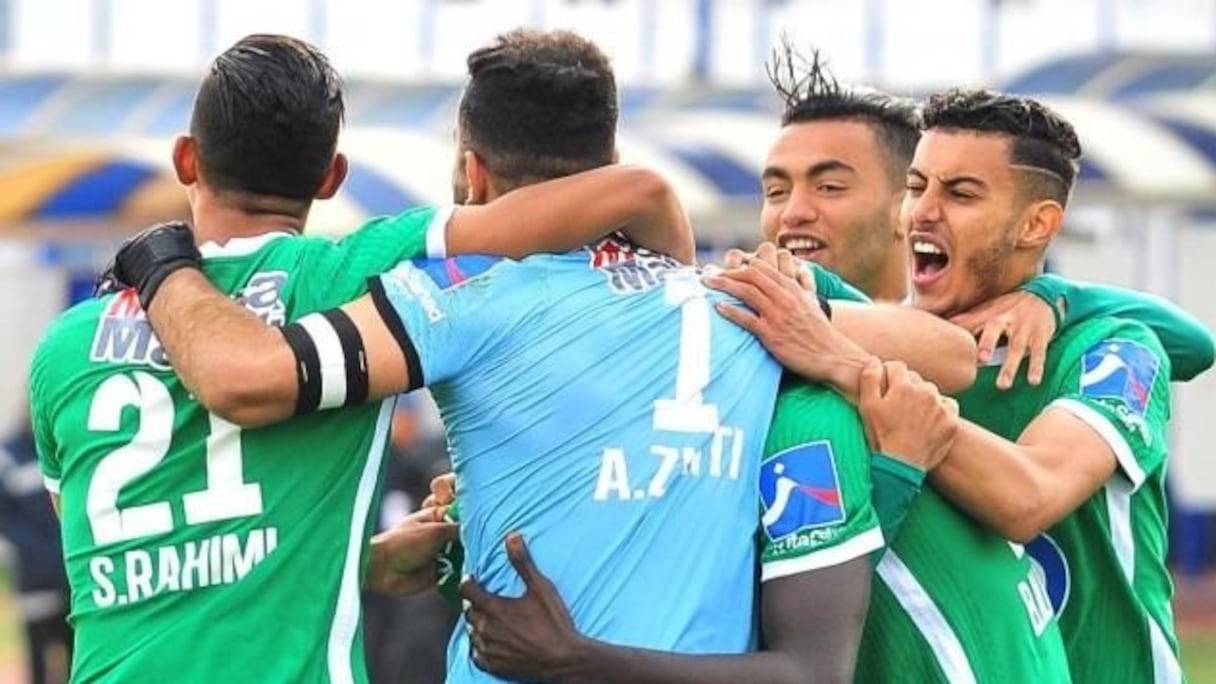 La joie des joueurs du Raja de Casablanca.
