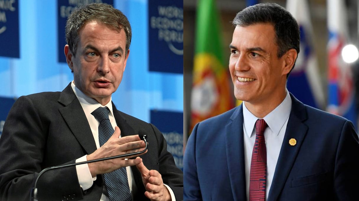 José Luis Rodriguez Zapatero et Pedro Sanchez.
