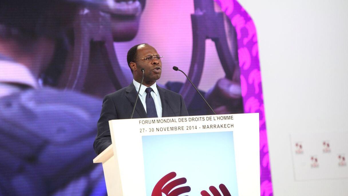 Boaudelaire Ndong, président de l'instance des droits de l'homme du Gabon.
