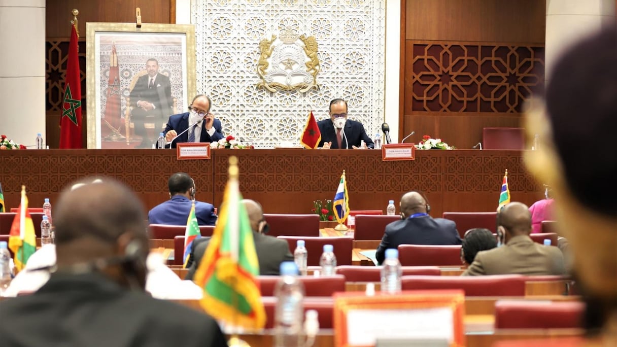 Réunion de concertation des présidents et représentants des Parlements nationaux africains, membres du Parlement panafricain.
