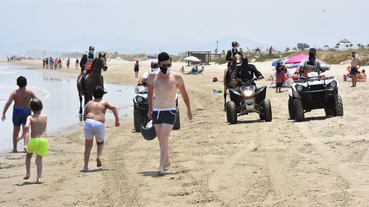 Les mesures de prévention sur les plages de la région Tanger-Tétouan-Al Hoceïma.
