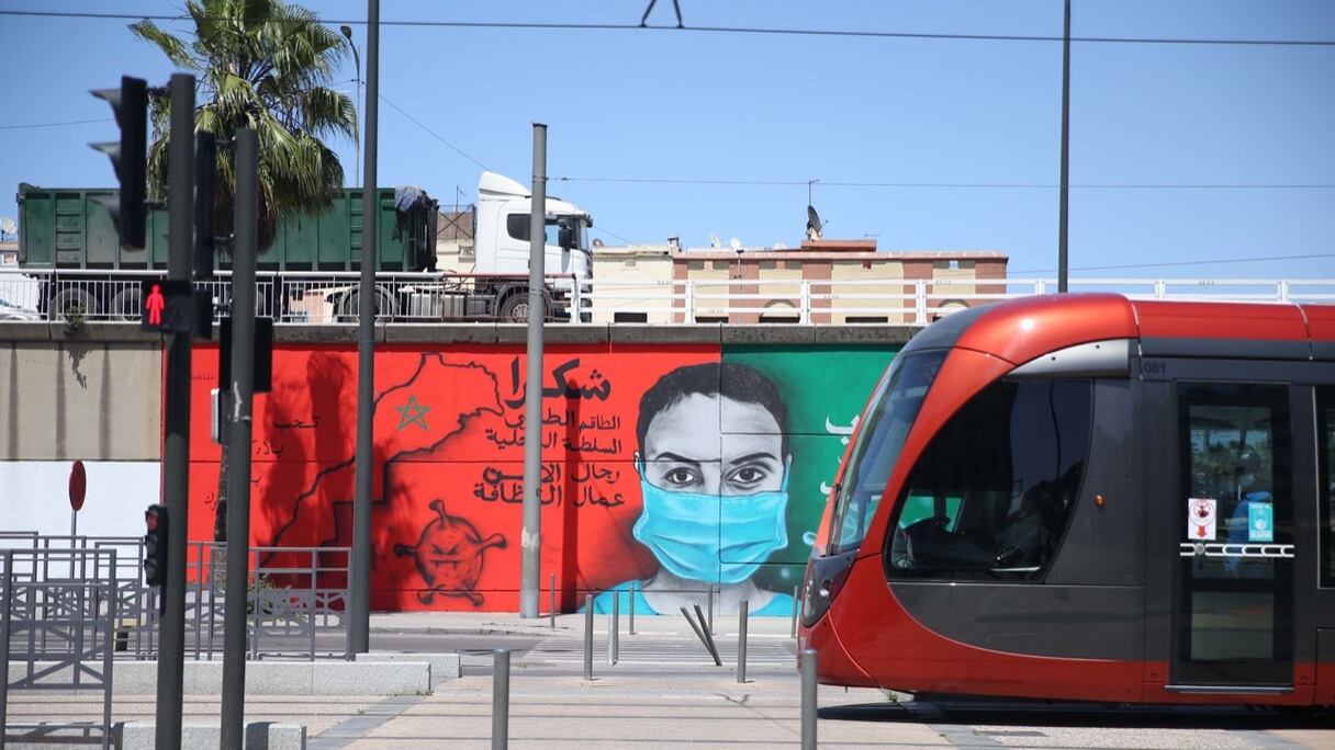 Le Street Art à Derb Sultan, célèbre quartier populaire de Casablanca, pour dire "merci" aux corps mobilisés contre le coronavirus.
