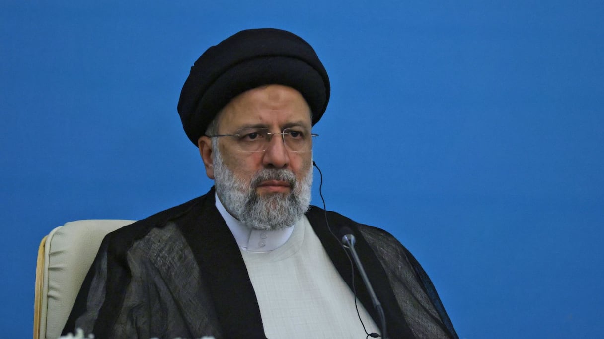 Le président iranien Ebrahim Raisi, à une conférence de presse conjointe avec ses homologues russe et turc à la suite de leur sommet à Téhéran, le 19 juillet 2022.
