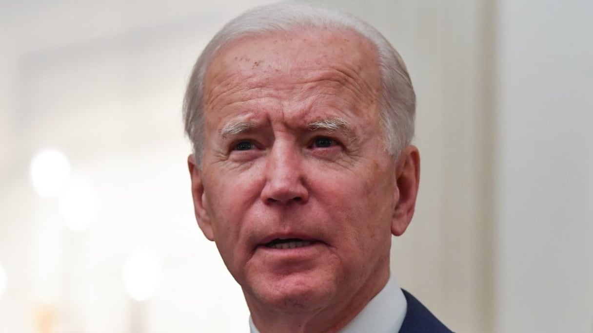 Le président américain Joe Biden, à la Maison Blanche, le 22 janvier 2021. 
