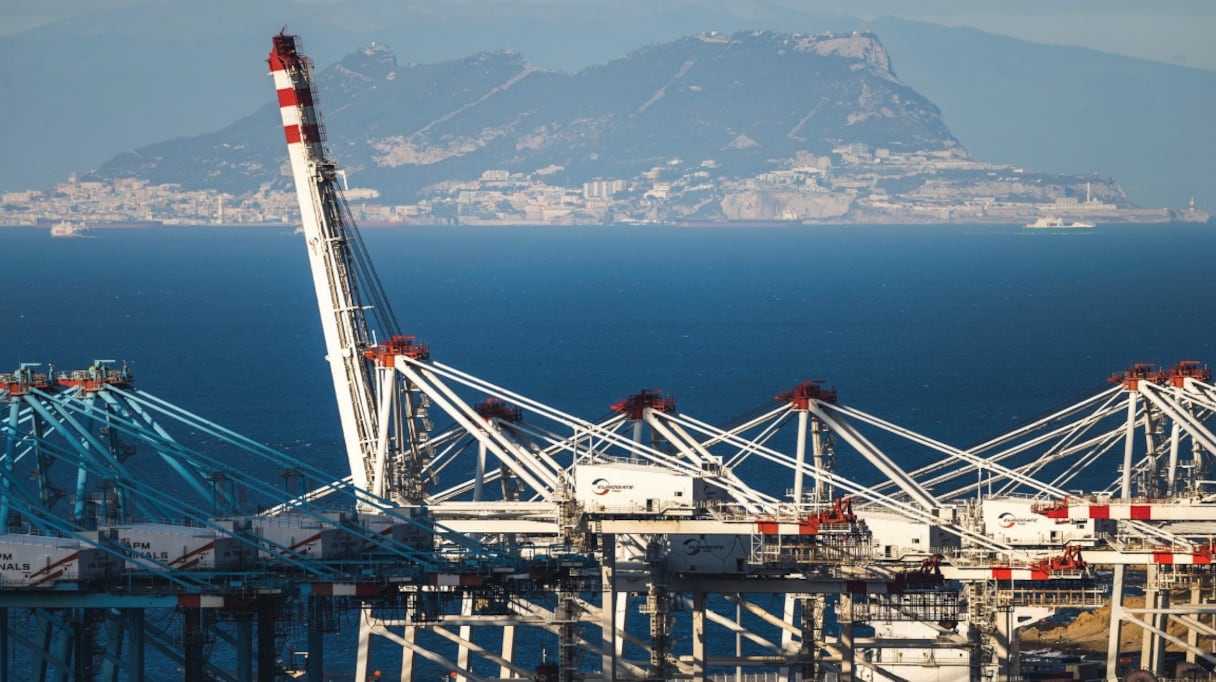 Terminaux à conteneurs du complexe portuaire Tanger Med.
