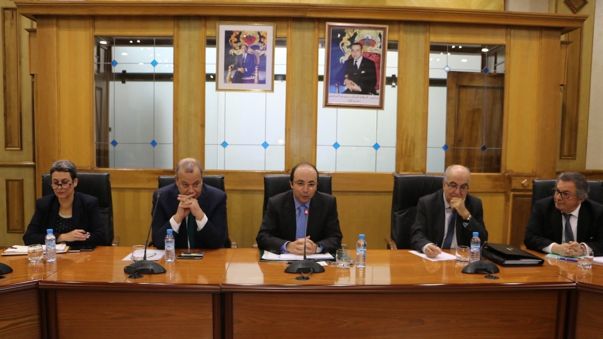 Lors de la rencontre avec le ministre de la Santé et le directeur général des impôts
