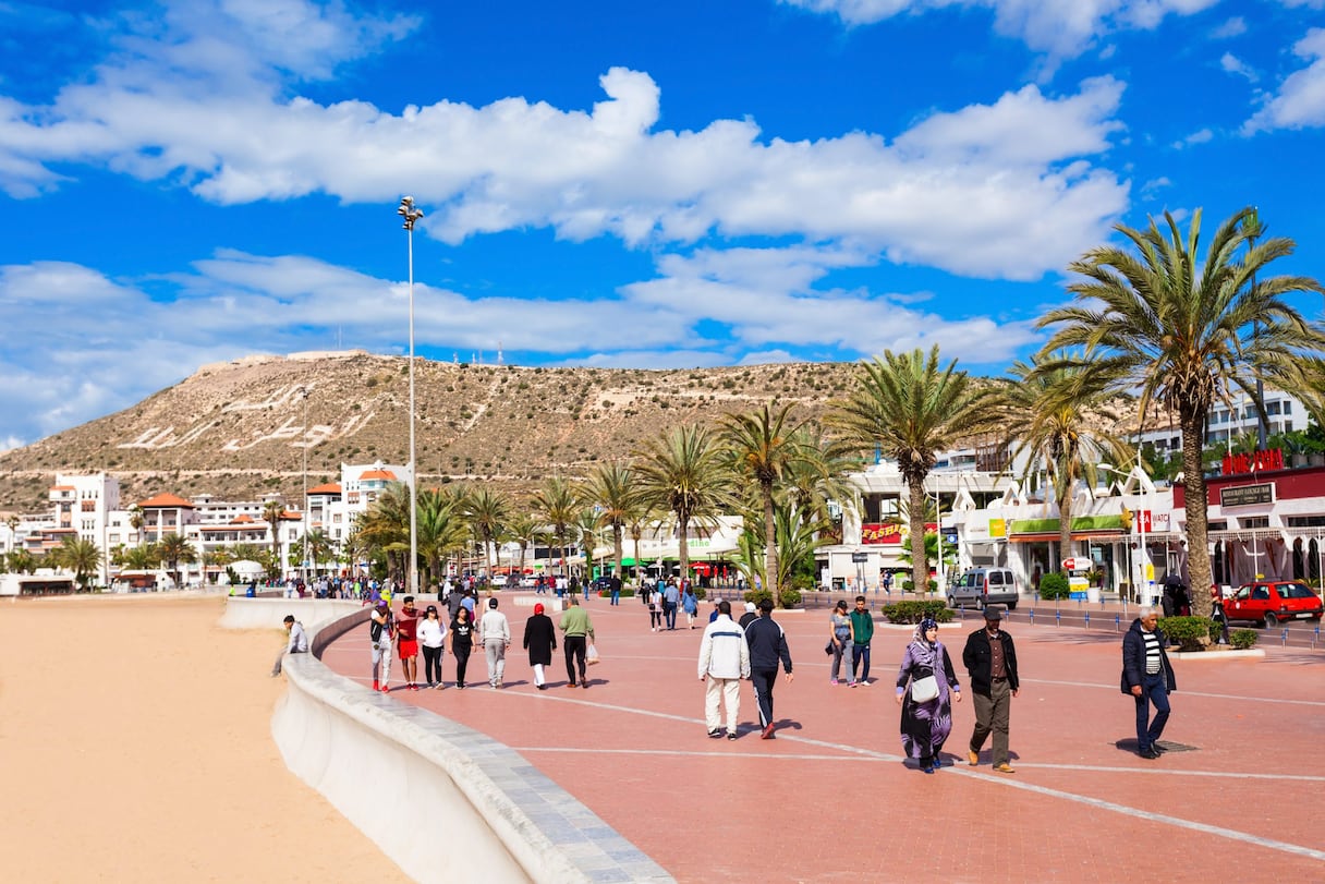 La corniche d'Agadir