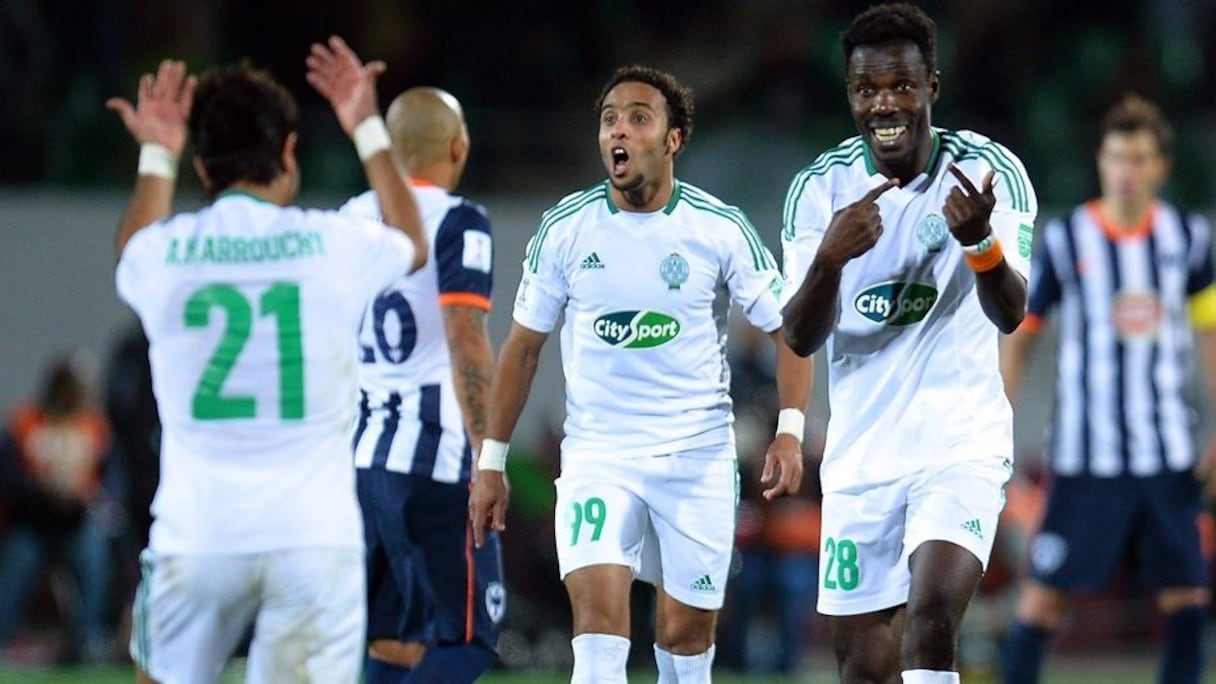 Kouko Guehi inscrit le but de la victoire du Raja de Casablanca lors des prolongations.
