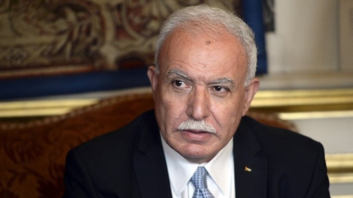 Le ministre palestinien des Affaires étrangères, Riyad al-Maliki. 
