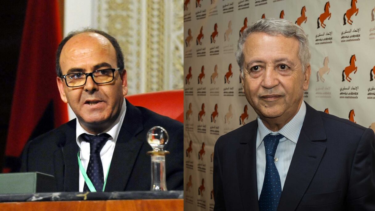 Hakim Benchemass, SG du PAM et Mohamed Sajid, SG de l'UC.
