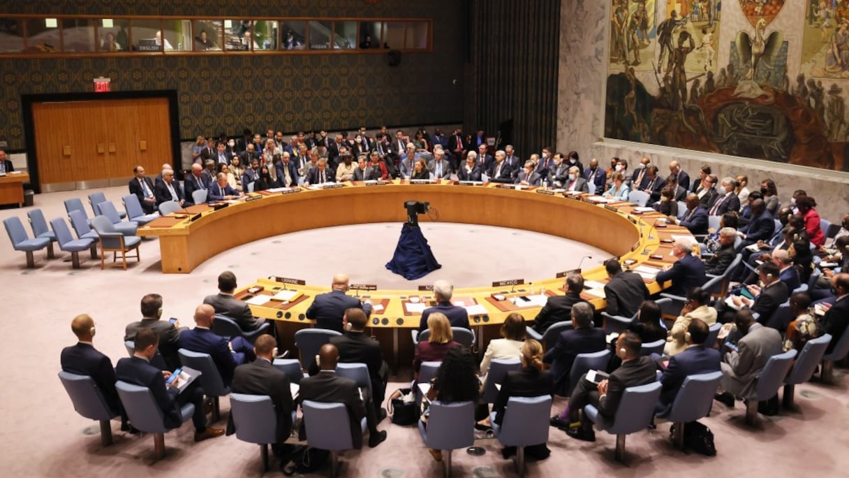 Lors d'une réunion du Conseil de sécurité de l'ONU, le 22 septembre 2022 à New York.
