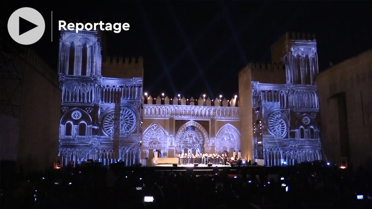 L'ouverture de la 26e édition du Festival de Fès des musiques sacrées du monde, jeudi 9 juin 2022, à Bab El Makina.
