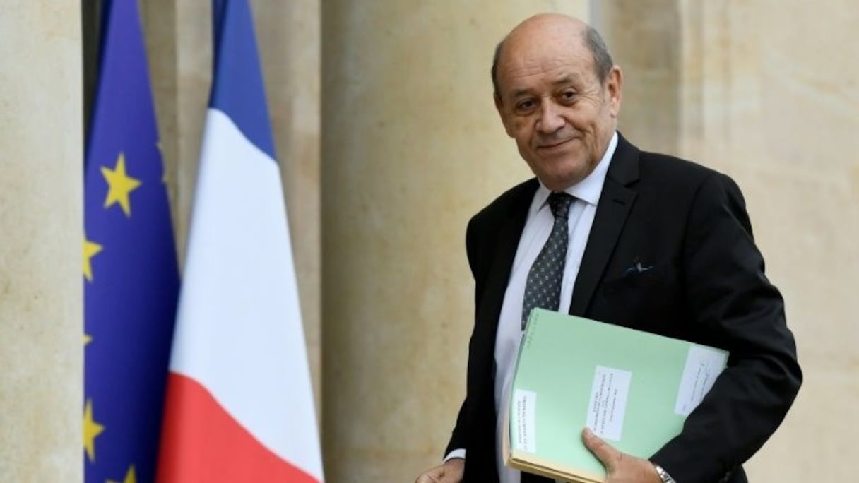 Jean-Yves Le Drian, ministre français des Affaires étrangères. 
