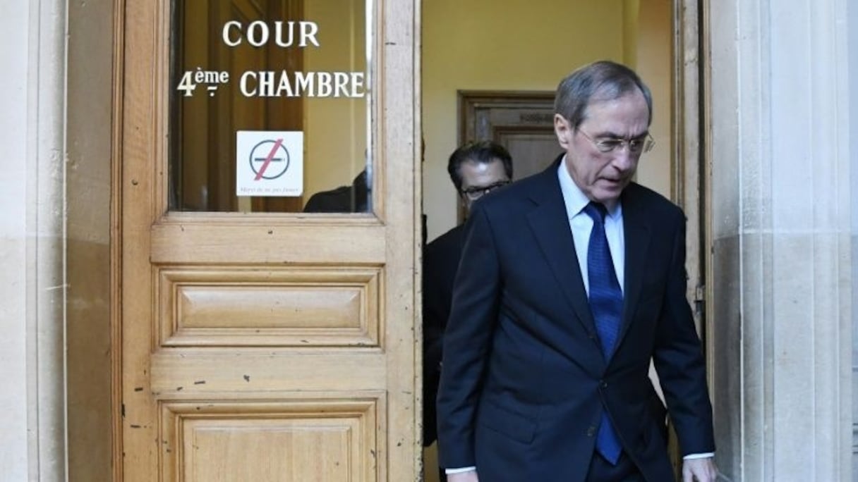 Claude Guéant à son arrivée au palais de justice le 28 novembre 2016 à Paris. 
