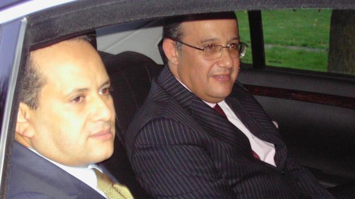 Taïeb Fassi Fihri, conseiller du roi Mohammed VI et Mohammed Yassine Mansouri DG de la DGED
