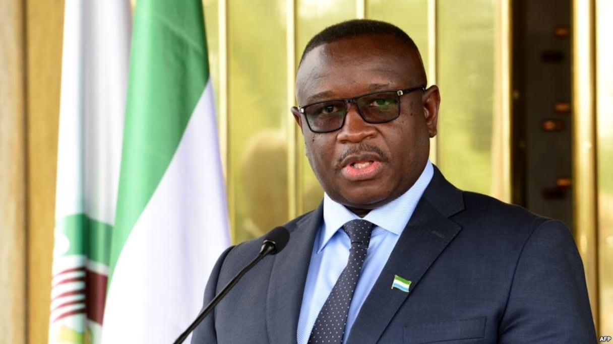 Julius Maada Bio, président de la Sierra Leone.
