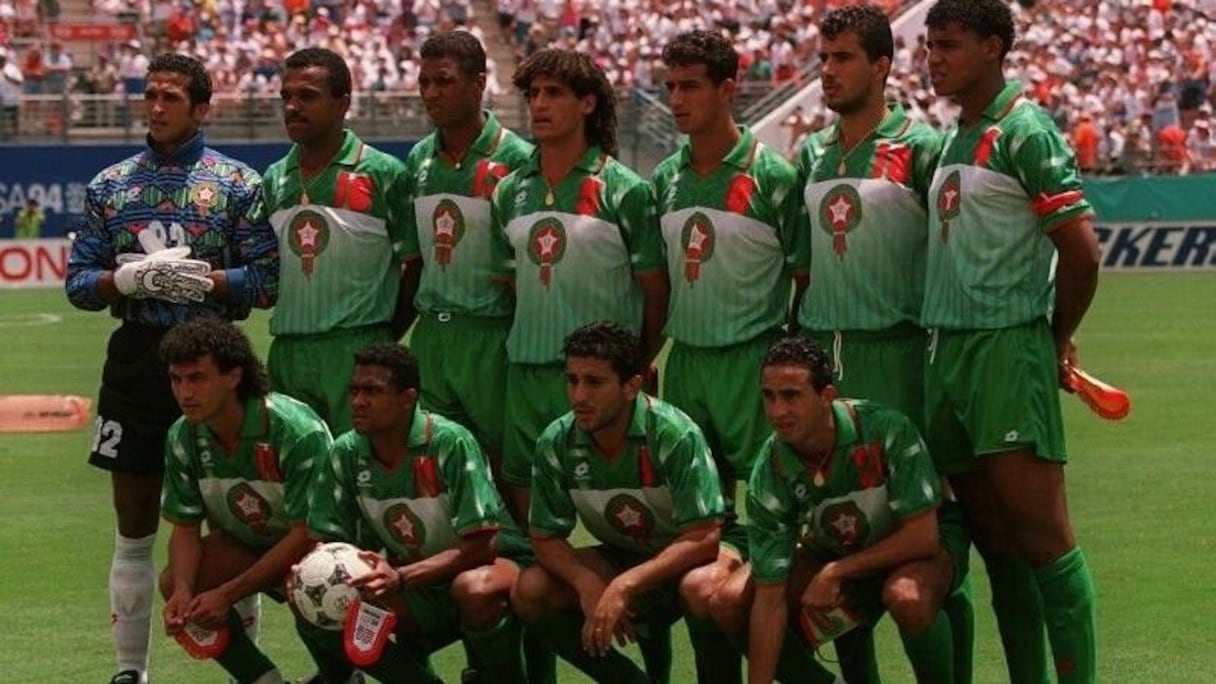 Les Lions de l'Atlas au Mondial 1994 disputé aux États-Unis.
