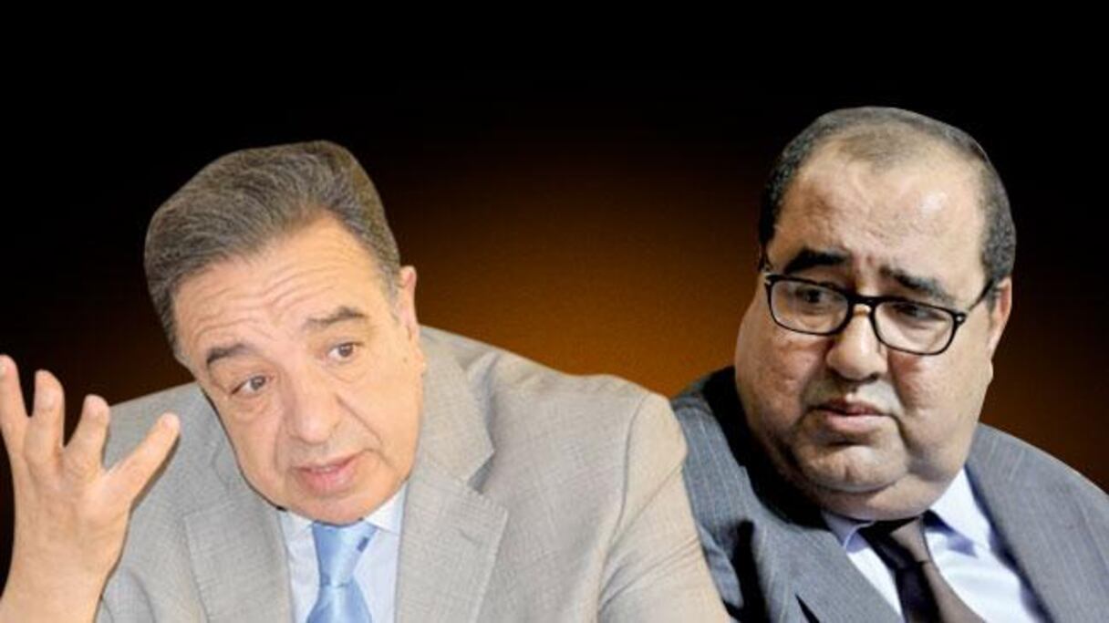 Photo montage. Feu Ahmed Zaidi et Driss Lachgar.
