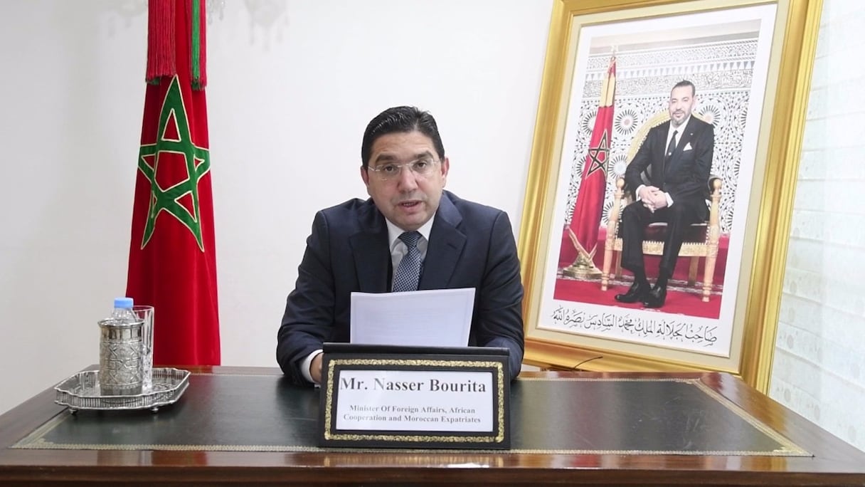 Nasser Bourita, ministre des Affaires étrangères, de la Coopération africaine et des Marocains résidant à l’étranger, lors de la 4e conférence ministérielle sur le maintien de la paix, qui se tient à Séoul.
