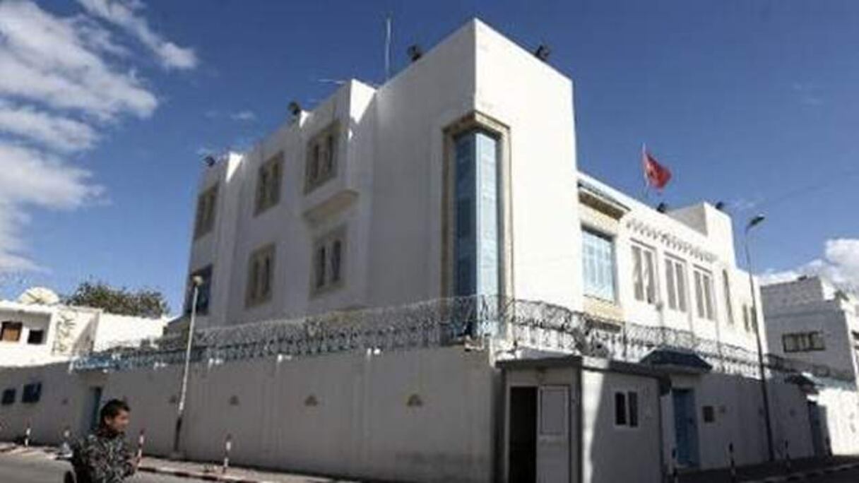 Le consulat de Tunisie à Tripoli, en Libye.
