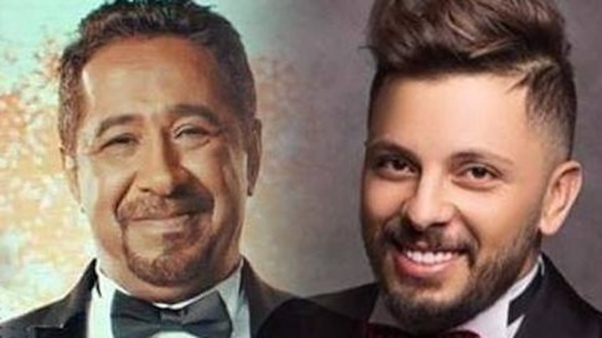 Cheb Khaled et Hatim Ammor.
