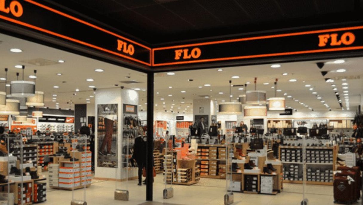 Un magasin du leader Turc de la chaussure, Flo, à Rabat.
