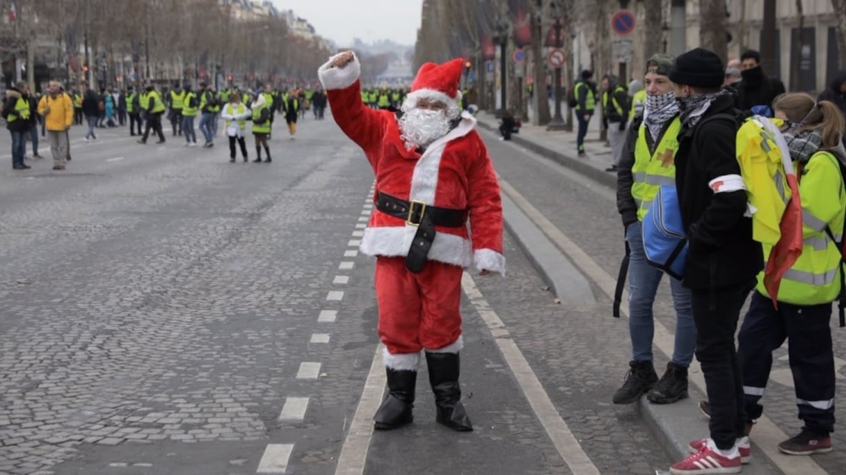 Manifestation des Gilets jaunes, samedi 15 décembre, à Paris.
