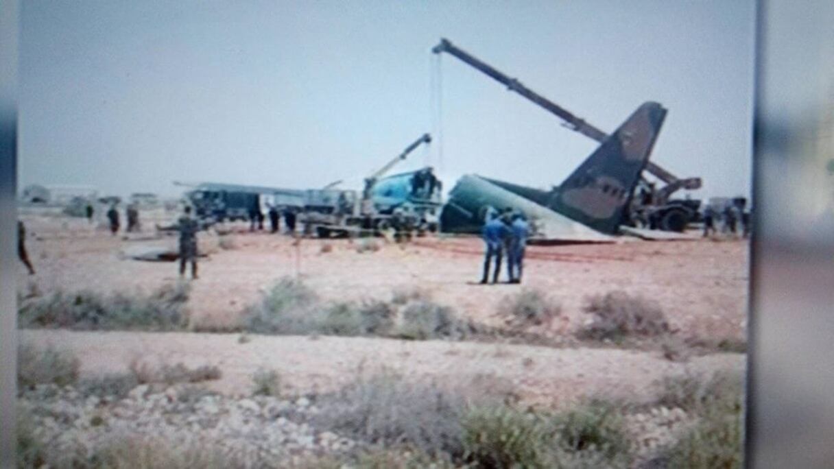 Le lieu où s'est abîmé le Hercule C-130.
