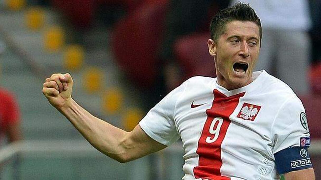 Robert Lewandowski, auteur d'un triplé avec la Pologne ce samedi 13 juin, face à la Géorgie (4-0).