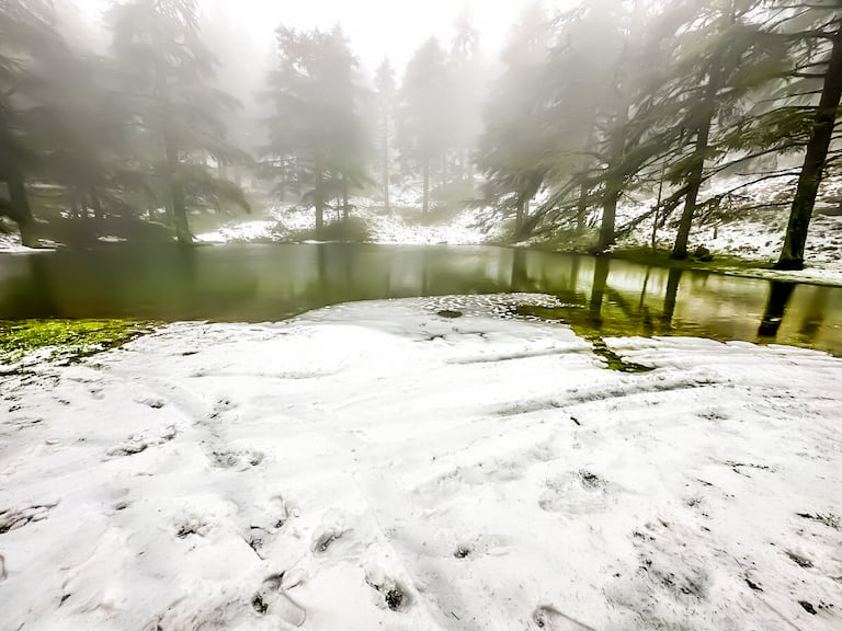 بعد سنوات من الجفاف.. مياه الأمطار والثلوج تحيي بحيرة "بئر السودان" بباب برد