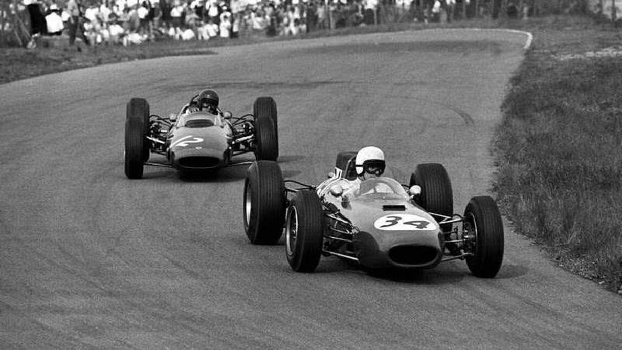 Bob Anderson (GBR/Brabham), essais privés, Silverstone (1967).

