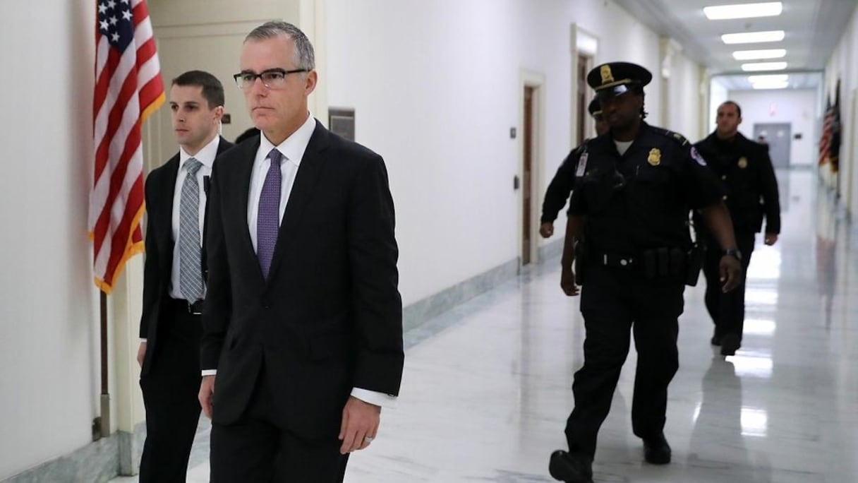 Andrew McCabe, à Washington, le 21 décembre 2017.
