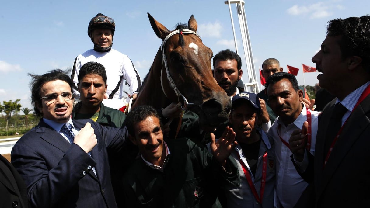 Sheikh Mutlaq Bin Mashref satisfait du rendement de son écurie.
