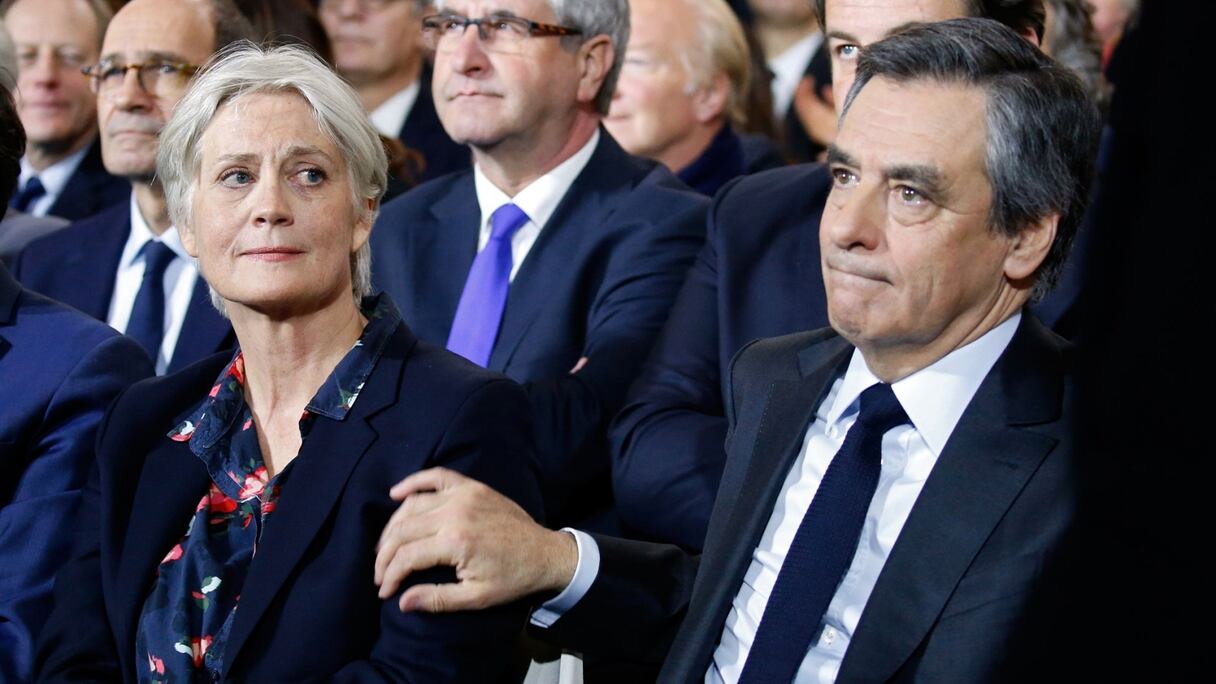 Penelope et François Fillon au meeting de la Villette le 29 janvier 2017. 
