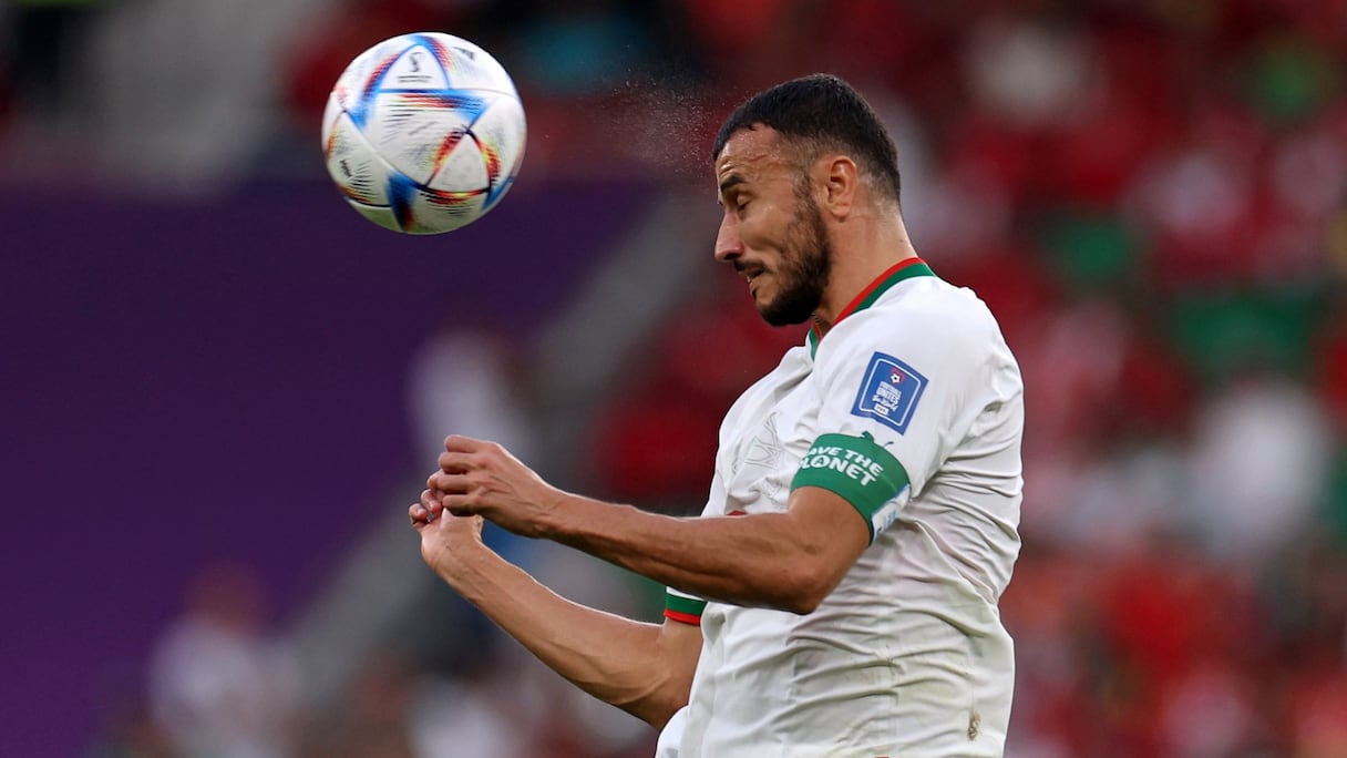 Romain Saïss, capitaine des Lions de l'Atlas.
