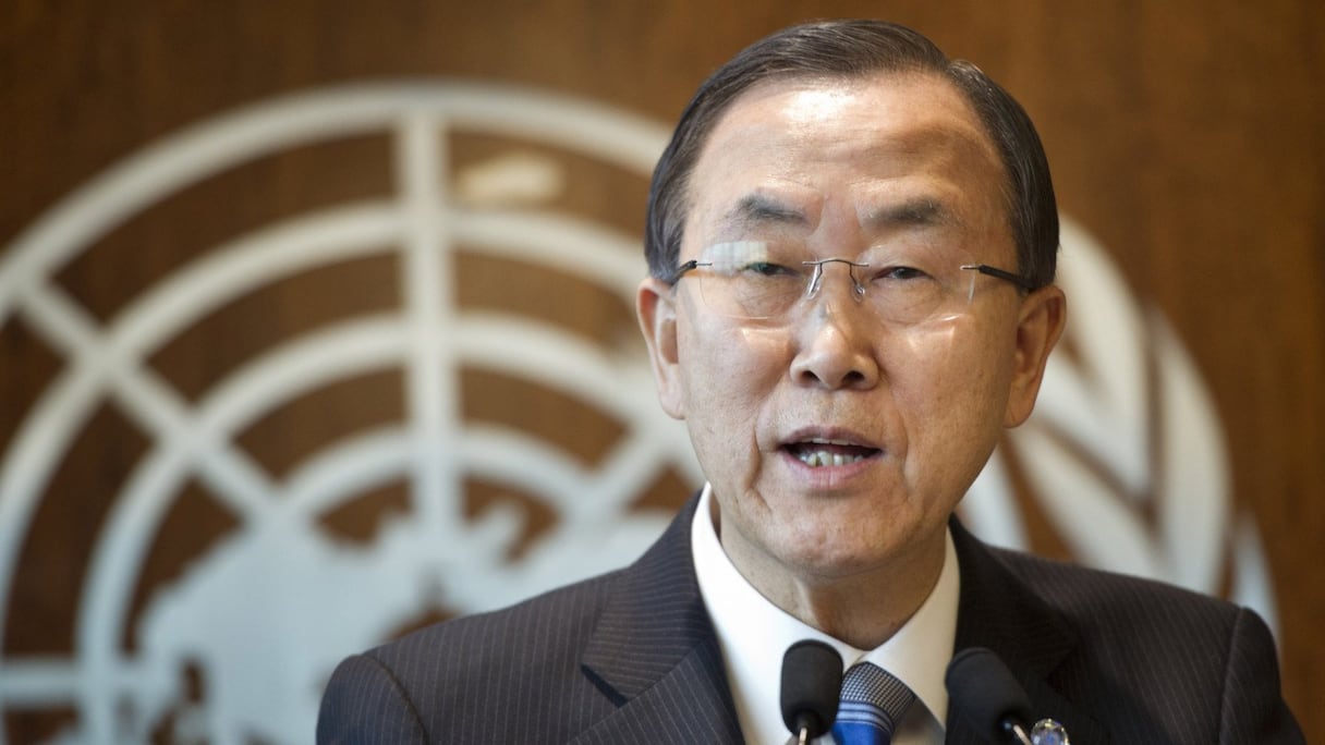 Ban Ki moon, secrétaire général des Nations unies.
