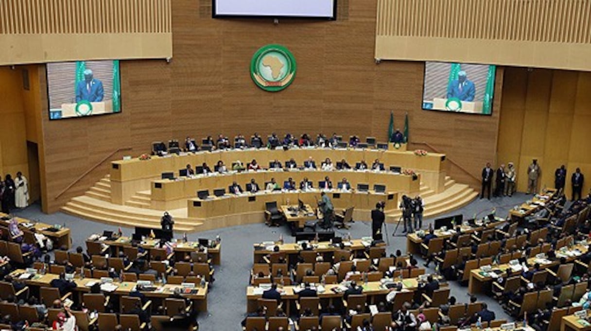 Une réunion du Conseil de paix et de sécurité de l’Union africaine, à Addis-Abeba. 
