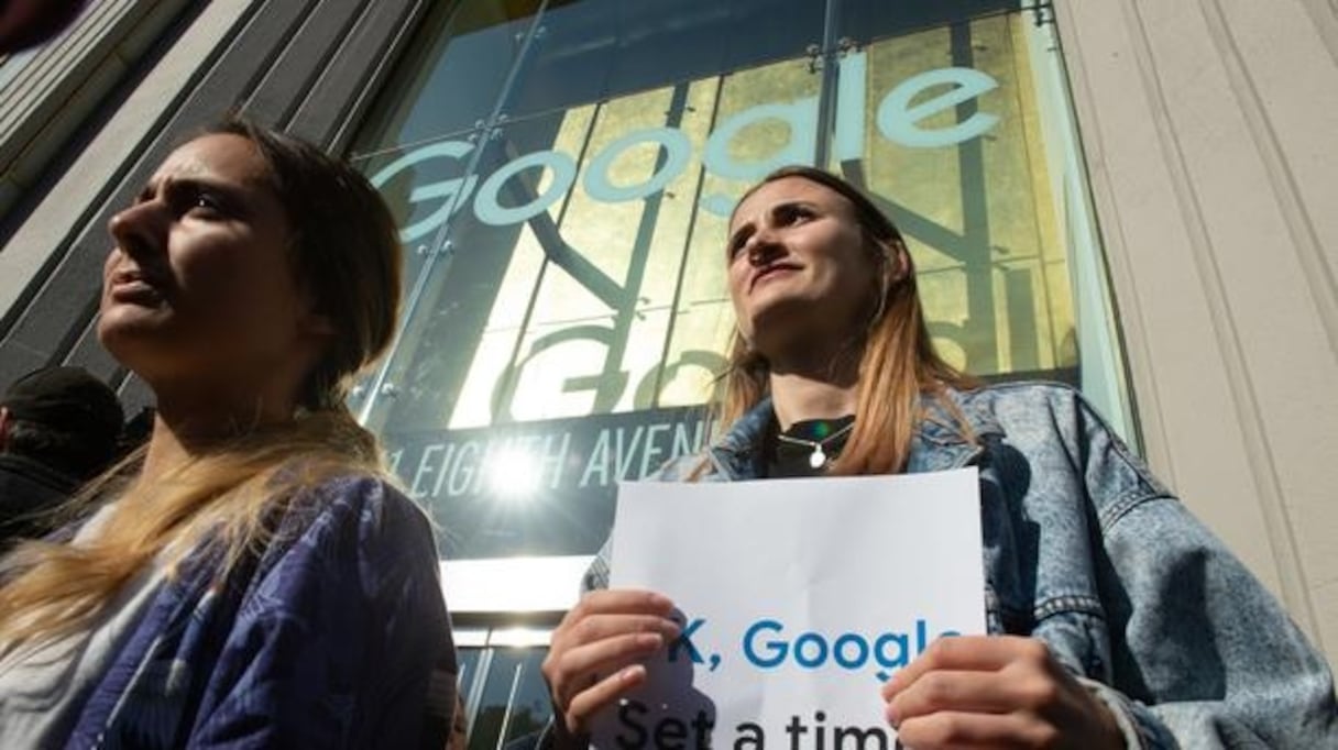 Des milliers d'employés de Google ont manifesté, ce jeudi 1er novembre, à travers le monde.
