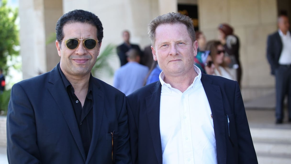 Le cinéma était aussi bien représenté avec Nour-Eddine Lakhmari, ici en compagnie de Gilles Thompson. 
