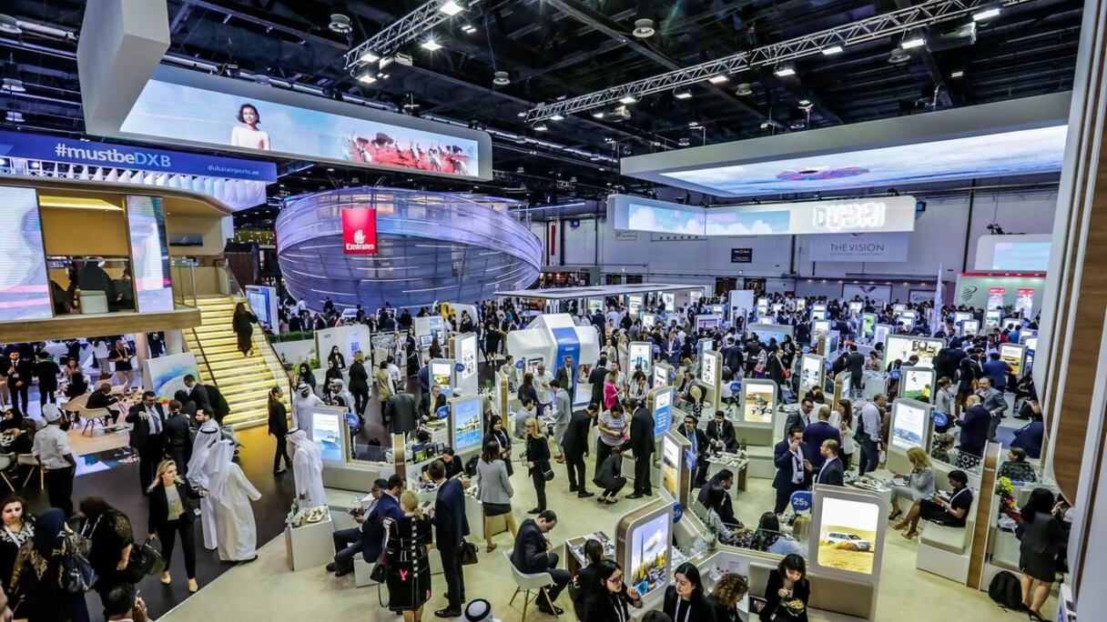 Le Salon international "Marché du voyage arabe" à Dubaï.
