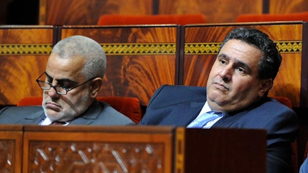 Abdelilah Benkirane et Aziz Akhannouch.
