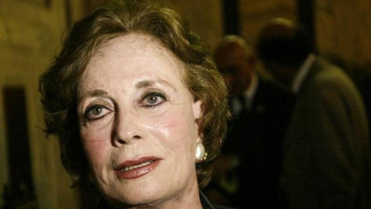 Jihan el-Sadate, veuve du président égyptien Anwar al-Sadat.
