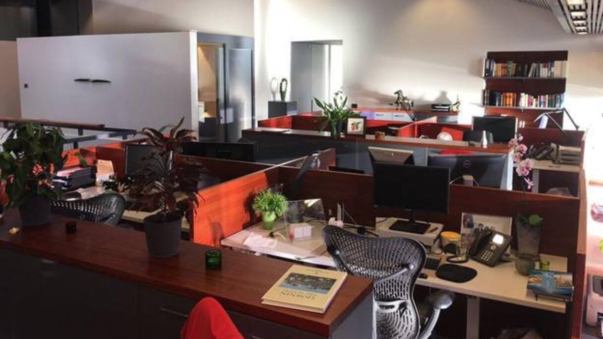 Des bureaux vides à la mairie de Reykjavík
