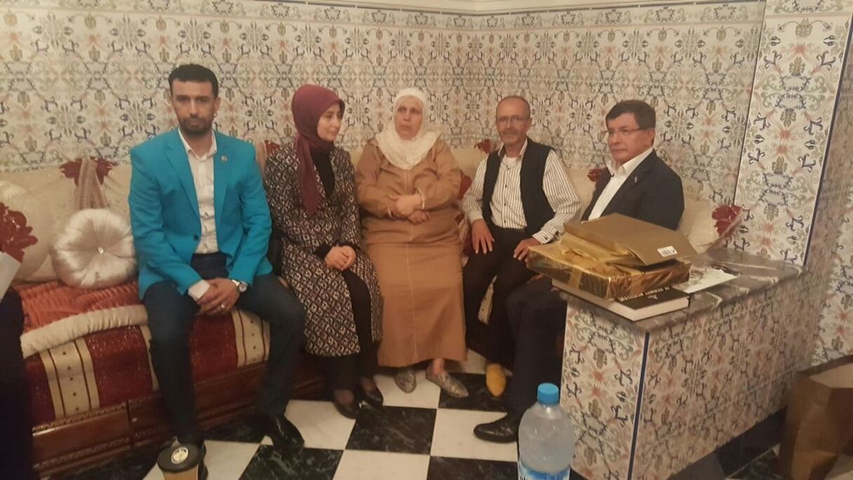 L'ancien premier ministre turc au domicile de Jawad Merroun à Tanger.
