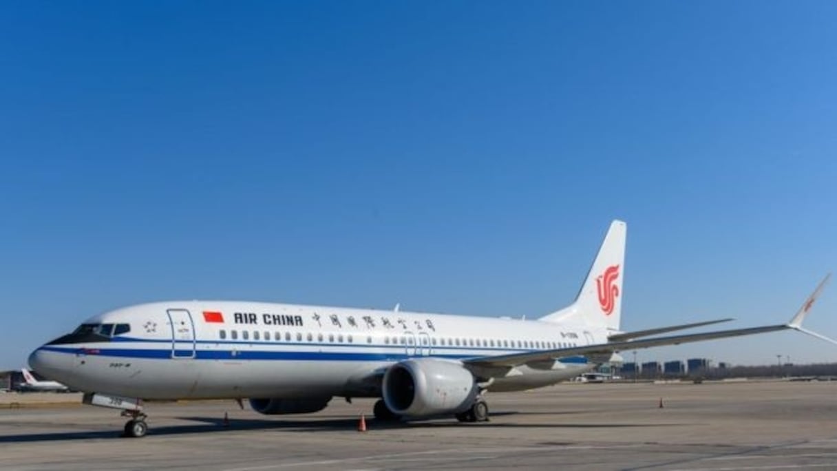 Un Boeing 737 MAX d'Air China. 
