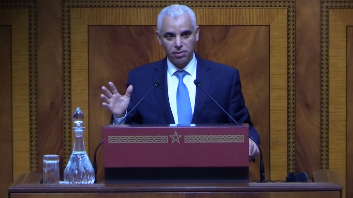 Khalid Aït Taleb, ministre de la Santé, à la Chambre des représentants.
