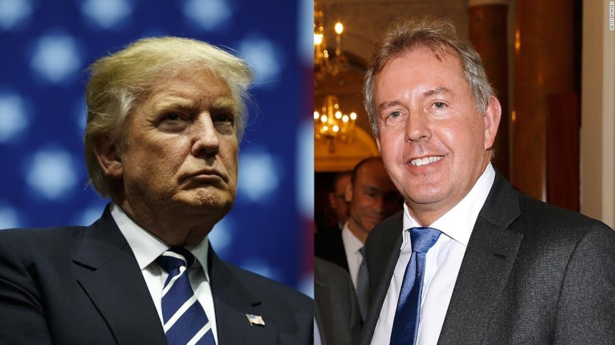 Donald Trump et Kim Darroch.
