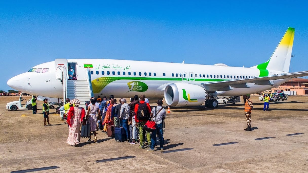 Embarquement à bord d'un avion de la compagnie aérienne mauritanienne. (Archives). 
