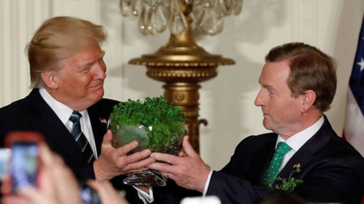 Donald Trump et Enda Kenny, le Premier ministre irlandais. 
